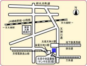 右京中央図書館地図