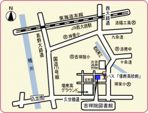 吉祥院図書館地図